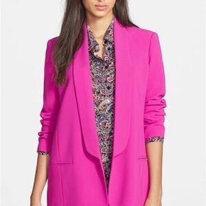 Mural Boyfriend Hot Pink Blazer XS